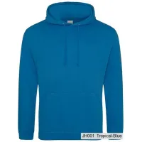 Bluza z Kapturem College Hoodie  - Nadruk -  kolor Tropical Blue