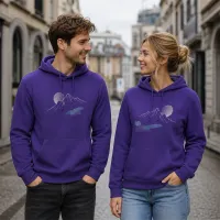 Bluza z Kapturem College Hoodie - Nadruk - kolor Ultra Violet Bluza z Kapturem College Hoodie - Nadruk - kolor Ultra Violet