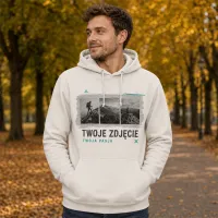 Bluza z Kapturem College Hoodie - Nadruk - kolor Vanilla Milkshake Bluza z Kapturem College Hoodie - Nadruk - kolor Vanilla Milkshake