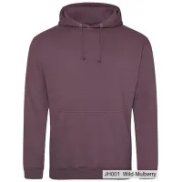Bluza z Kapturem College Hoodie - Nadruk - kolor Wild Mulberry Bluza z Kapturem College Hoodie - Nadruk - kolor Wild Mulberry