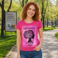 Koszulka Damska Ladies' Original - Nadruk - Fuchsia Koszulka Damska Ladies' Original - Nadruk - Fuchsia
