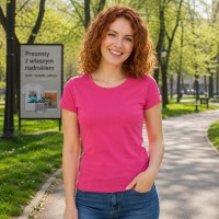 Koszulka Damska Ladies' Original - Nadruk - Fuchsia Koszulka Damska Ladies' Original - Nadruk - Fuchsia