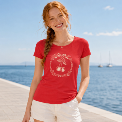 Koszulka Damska Ladies' Original  - Nadruk - Red