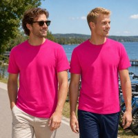 Koszulka Regent150 Bawełna 100% - Nadruk - kolor Fuchsia Koszulka Regent150 Bawełna 100% - Nadruk - kolor Fuchsia