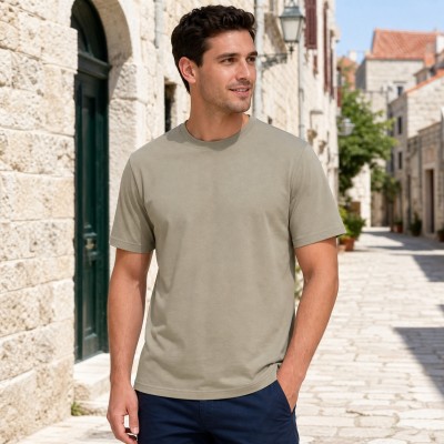 Koszulka Regent150  Bawełna 100% - Nadruk -  kolor Khaki