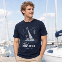 Koszulka Regent150  Bawełna 100% - Nadruk -  kolor Navy