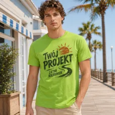 Koszulka Imperial Męska / Unisex - Nadruk - kolor Apple Green