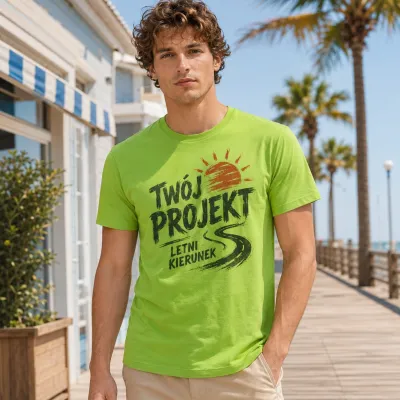 Koszulka Imperial Męska / Unisex - Nadruk - kolor Apple Green Koszulka Imperial Męska / Unisex - Nadruk - kolor Apple Green
