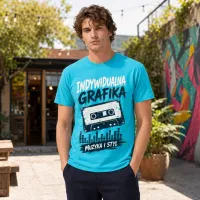 Koszulka Imperial Męska / Unisex - Nadruk - kolor Aqua