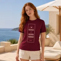 Koszulka Imperial Męska / Unisex - Nadruk - kolor Burgundy