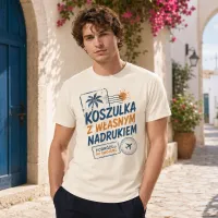 Koszulka Imperial Męska / Unisex - Nadruk - kolor Cream