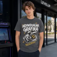 Koszulka Imperial Męska / Unisex - Nadruk - kolor Dark Grey (Solid)