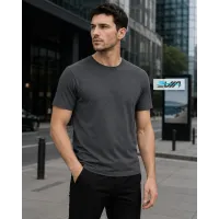 Koszulka Imperial Męska / Unisex - Nadruk - kolor Dark Grey (Solid)