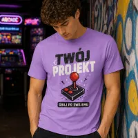 Koszulka Imperial Męska / Unisex - Nadruk - kolor Light Purple