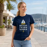 Koszulka Imperial Męska / Unisex - Nadruk - kolor Navy Koszulka Imperial Męska / Unisex - Nadruk - kolor Navy