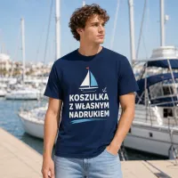 Koszulka Imperial Męska / Unisex - Nadruk - kolor Navy Koszulka Imperial Męska / Unisex - Nadruk - kolor Navy