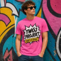 Koszulka Imperial Męska / Unisex - Nadruk - kolor Orchid Pink