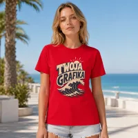 Koszulka Imperial Męska / Unisex - Nadruk - kolor Red