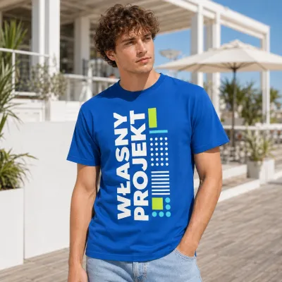 Koszulka Imperial Męska / Unisex - Nadruk - kolor Royal Blue 241