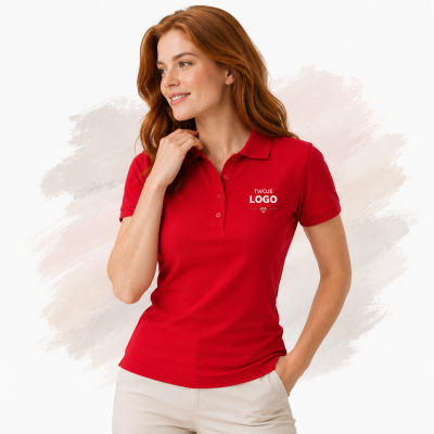 Koszulka Polo Ladies'  Regular Damska kolor Red