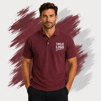 Koszulka  Summer Polo II 170 Męska kolor Burgundy