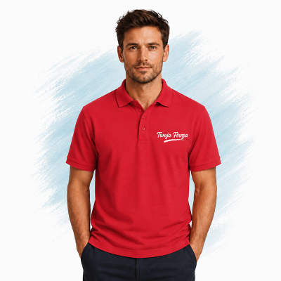 Koszulka Summer Polo II 170 Męska kolor Red Koszulka Summer Polo II 170 Męska kolor Red