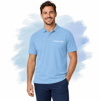 Koszulka  Summer Polo II 170 Męska kolor Sky Blue