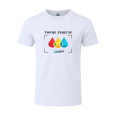 Koszulka T-shirt bawełna 100% dla dorosłych BIAŁA 28x20 cm Koszulka T-shirt bawełna 100% dla dorosłych BIAŁA 28x20 cm