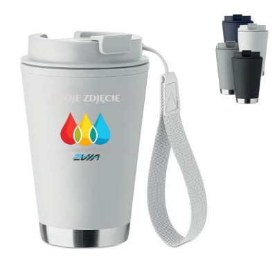Kubek Termo z podwójną ścianką 300 ml biały Kubek Termo z podwójną ścianką 300 ml biały
