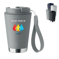 Kubek Termo z podwójną ścianką 300 ml szary-kamienny