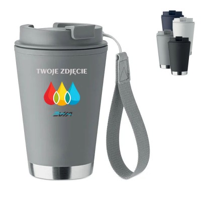 Kubek Termo z podwójną ścianką 300 ml szary-kamienny