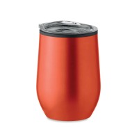 Kubek Termiczny z podwójną ścianką 350ml kolor czerwony Kubek Termiczny z podwójną ścianką 350ml kolor czerwony