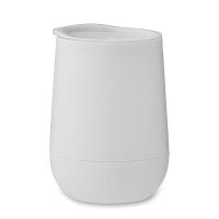 Kubek termiczny 300ml z podwójną ścianką i pokrywką kolor Biały Kubek termiczny 300ml z podwójną ścianką i pokrywką kolor Biały