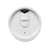 Kubek termiczny 300ml z podwójną ścianką i pokrywką kolor Biały Kubek termiczny 300ml z podwójną ścianką i pokrywką kolor Biały