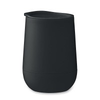 Kubek termiczny 300ml z podwójną ścianką i pokrywką kolor Czarny