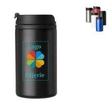 Kompaktowy Kubek Termiczny ze Stali Nierdzewnej 300ml – Czarny