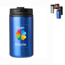 Kompaktowy Kubek Termiczny ze Stali Nierdzewnej 300ml – Metaliczny Niebieski