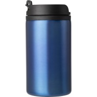 Kompaktowy Kubek Termiczny ze Stali Nierdzewnej 300ml – Metaliczny Niebieski