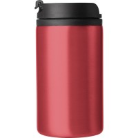 Kompaktowy Kubek Termiczny ze Stali Nierdzewnej 300ml – Metaliczny Czerwony