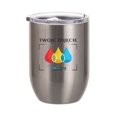 Kubek Termiczny do Wina i Napojów 450 ml – Srebrny Kubek Termiczny do Wina i Napojów 450 ml – Srebrny